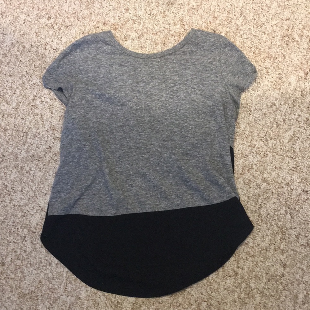 Cotton and chiffon t shirt from express